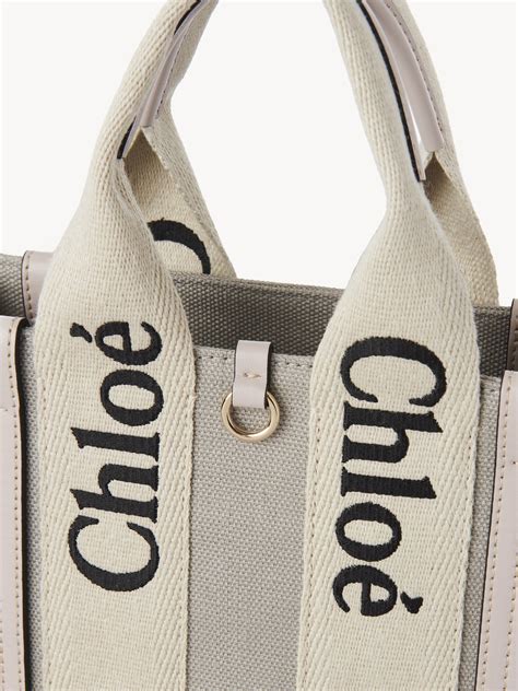 chloe small tote|chloe small woody tote.